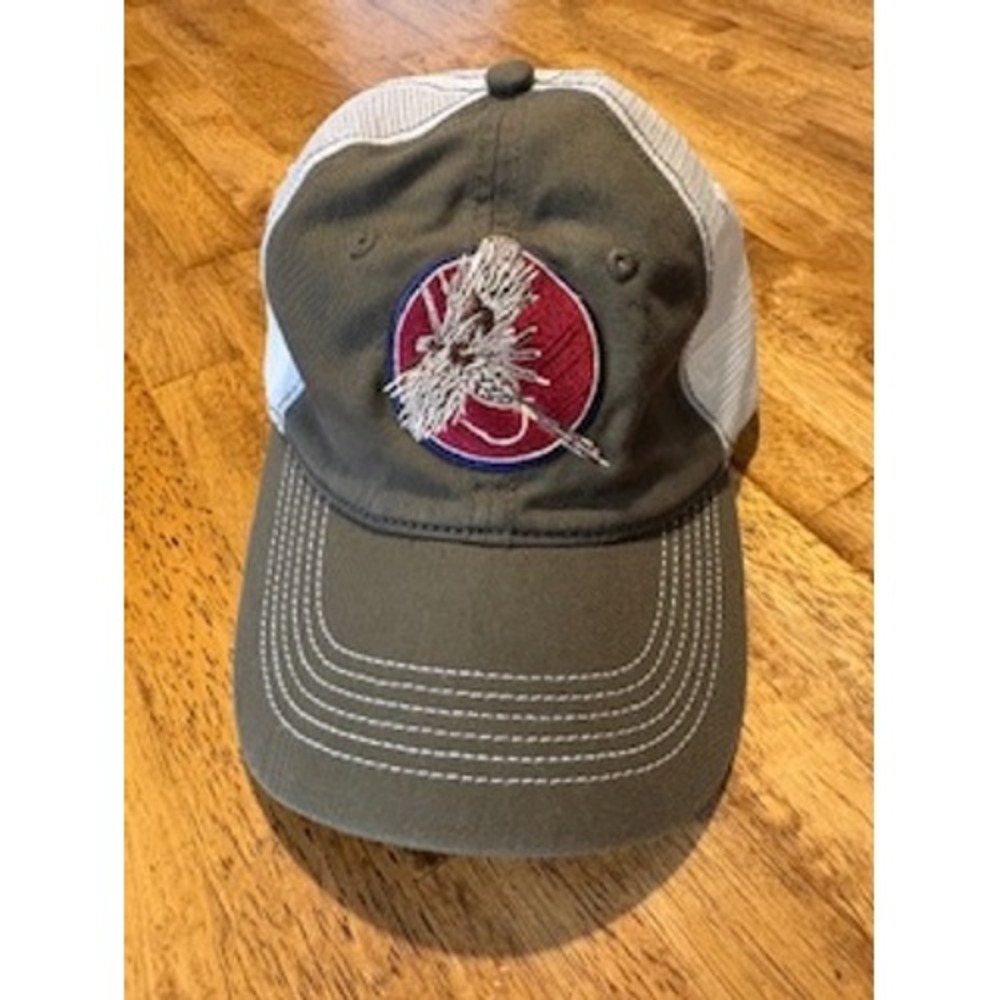 Fly Fishing Mesh Back Trucker‎ Hat Olive Green Snitz Creek Gorpcore Outdoor Lure